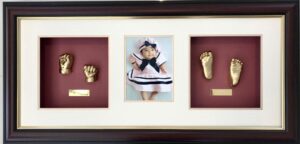 Baby hand and footprints casting