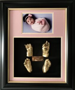 Baby hand and foot prints casting